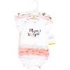 imageHudson Baby babygirls Cotton Bodysuits 3packMamas Girl Pink Peony Tutu
