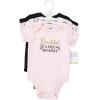 imageHudson Baby babygirls Cotton Bodysuits 3packMom Dad Toile