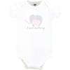 imageHudson Baby babygirls Cotton Bodysuits 3packMulti Color Mommy Elephant