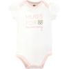 imageHudson Baby babygirls Cotton Bodysuits 3packPink Taupe Bear