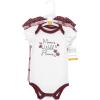 imageHudson Baby babygirls Cotton Bodysuits 3packPlum Wildflower