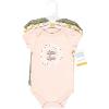 imageHudson Baby babygirls Cotton Bodysuits 3packSage Floral Wreath
