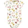 imageHudson Baby babygirls Cotton Bodysuits 3packSoft Painted Floral