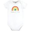 imageHudson Baby babygirls Cotton Bodysuits 3packSt Patricks Rainbow