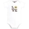 imageHudson Baby babygirls Cotton Bodysuits 3packSunflower Love