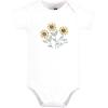imageHudson Baby babygirls Cotton Bodysuits 3packSunflower Love