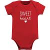 imageHudson Baby babygirls Cotton Bodysuits 3packValentine Sweetheart