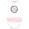 imageHudson Baby babygirls Cotton Bodysuits 3packWild Flower Tutu