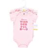 imageHudson Baby babygirls Cotton Bodysuits 3packWonderful Floral
