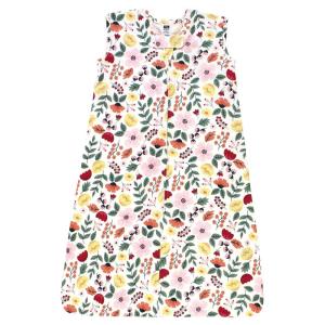 imageHudson Baby Unisex Baby Cotton Sleeveless Wearable Sleeping Bag Sack Blanket Modern Rainbow 06 MonthsFall Botanical