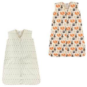 imageHudson Baby Unisex Baby Cotton Sleeveless Wearable Sleeping Bag Sack Blanket Modern Rainbow 06 MonthsForest Aztec