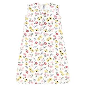 imageHudson Baby Unisex Baby Cotton Sleeveless Wearable Sleeping Bag Sack Blanket Modern Rainbow 06 MonthsSoft Painted Floral