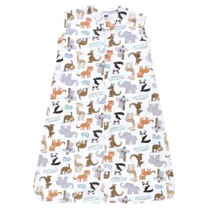 imageHudson Baby Unisex Baby Cotton Sleeveless Wearable Sleeping Bag Whale Aztec 1824 Months USZoo Animals