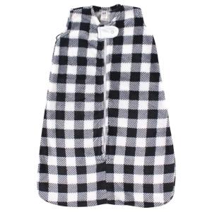 imageHudson Baby Unisex Baby Plush Sleeping Bag Sack Blanket Boy Farm Animals Long Sleeve 612 MonthsBlack Plaid