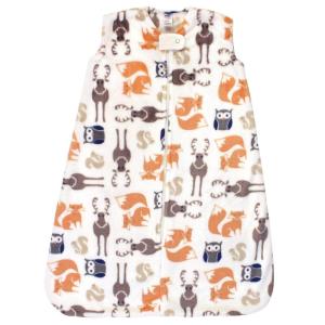 imageHudson Baby Unisex Baby Plush Sleeping Bag Sack Blanket Boy Farm Animals Long Sleeve 612 MonthsForest