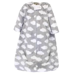 imageHudson Baby Unisex Baby Plush Sleeping Bag Sack Blanket Boy Farm Animals Long Sleeve 612 MonthsGray Clouds