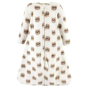 imageHudson Baby Unisex Baby Plush Sleeping Bag Sack Blanket Boy Farm Animals Long Sleeve 612 MonthsLongsleeve Bear