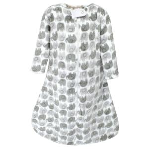 imageHudson Baby Unisex Baby Plush Sleeping Bag Sack Blanket Boy Farm Animals Long Sleeve 612 MonthsLongsleeve Elephants