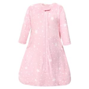 imageHudson Baby Unisex Baby Plush Sleeping Bag Sack Blanket Boy Farm Animals Long Sleeve 612 MonthsLongsleeve Night Sky