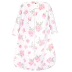 imageHudson Baby Unisex Baby Plush Sleeping Bag Sack Blanket Boy Farm Animals Long Sleeve 612 MonthsPink Rose