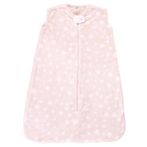 imageHudson Baby Unisex Baby Plush Sleeping Bag Sack Blanket Boy Farm Animals Long Sleeve 612 MonthsPink Star