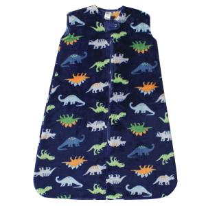 imageHudson Baby Unisex Baby Plush Sleeping Bag Sack Blanket Boy Farm Animals Long Sleeve 612 MonthsSleeveless Dinosaurs