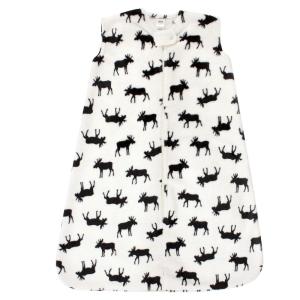 imageHudson Baby Unisex Baby Plush Sleeping Bag Sack Blanket Boy Farm Animals Long Sleeve 612 MonthsSleeveless Moose