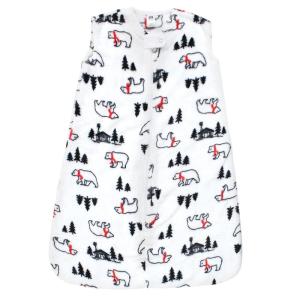 imageHudson Baby Unisex Baby Plush Sleeping Bag Sack Blanket Boy Farm Animals Long Sleeve 612 MonthsSleeveless Winter Bear