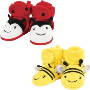 imageHudson Baby UnisexChild Cozy Fleece BootiesLadybug Bee