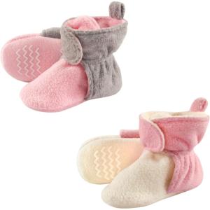 imageHudson Baby UnisexChild Cozy Fleece BootiesLt Pink Cream