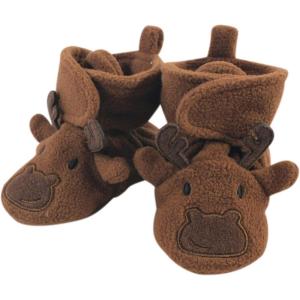 imageHudson Baby UnisexChild Cozy Fleece BootiesMoose