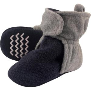 imageHudson Baby UnisexChild Cozy Fleece BootiesNavy Heather Gray