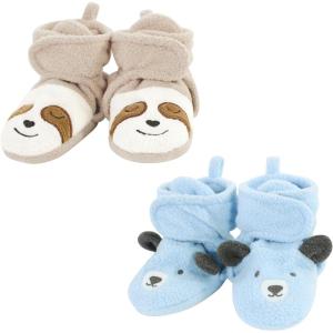 imageHudson Baby UnisexChild Cozy Fleece BootiesSloth Bear