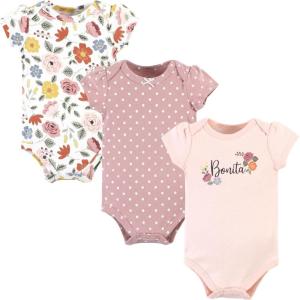 imageHudson Baby babygirls Cotton Bodysuits 3packBonita
