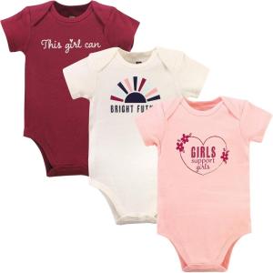 imageHudson Baby babygirls Cotton Bodysuits 3packBright Future