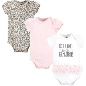 imageHudson Baby babygirls Cotton Bodysuits 3packChic Little Babe Tutu