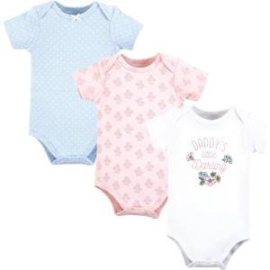 imageHudson Baby babygirls Cotton Bodysuits 3packDaddys Little Darling