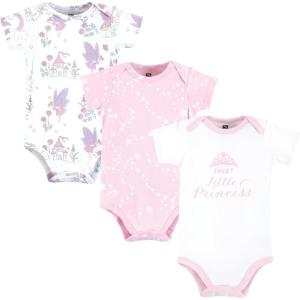 imageHudson Baby babygirls Cotton Bodysuits 3packFairy Princess