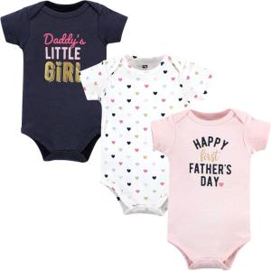 imageHudson Baby babygirls Cotton Bodysuits 3packGirl Fathers Day
