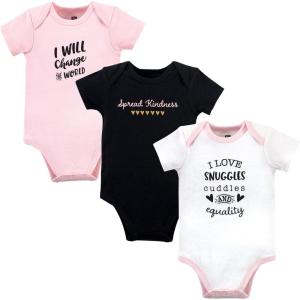 imageHudson Baby babygirls Cotton Bodysuits 3packSpread Kindness