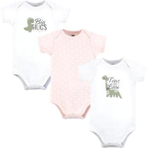imageHudson Baby babygirls Cotton Bodysuits 3packTons of Love