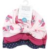 imageHudson Baby Infant Girls Turban Cotton Headwraps 024 MonthsPink Navy Floral