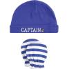 imageHudson Baby Unisex Baby Cotton Cap and Scratch Mitten SetCaptain