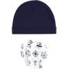 imageHudson Baby Unisex Baby Cotton Cap and Scratch Mitten SetCaptain