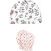 imageHudson Baby Unisex Baby Cotton Cap and Scratch Mitten SetDandelion Wish