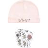 imageHudson Baby Unisex Baby Cotton Cap and Scratch Mitten SetDandelion Wish
