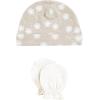 imageHudson Baby Unisex Baby Cotton Cap and Scratch Mitten SetDandelion Wish