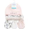 imageHudson Baby Unisex Baby Cotton Cap and Scratch Mitten SetDandelion Wish