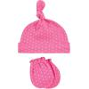 imageHudson Baby Unisex Baby Cotton Cap and Scratch Mitten SetLeopard