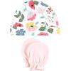 imageHudson Baby Unisex Baby Cotton Cap and Scratch Mitten SetModern Botanical